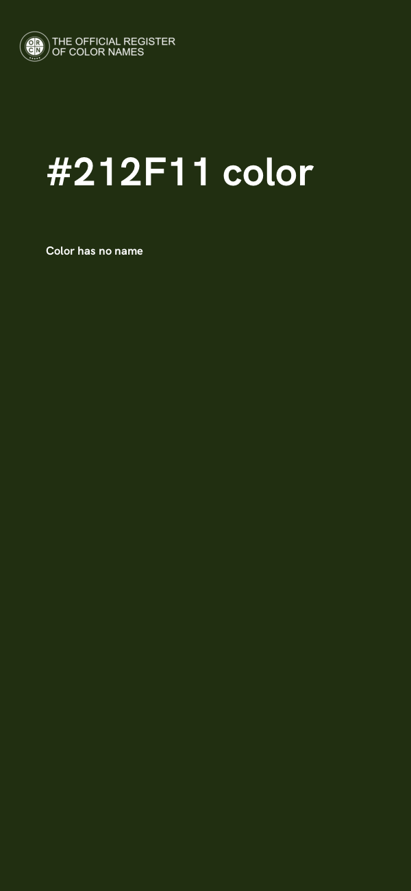 #212F11 color image