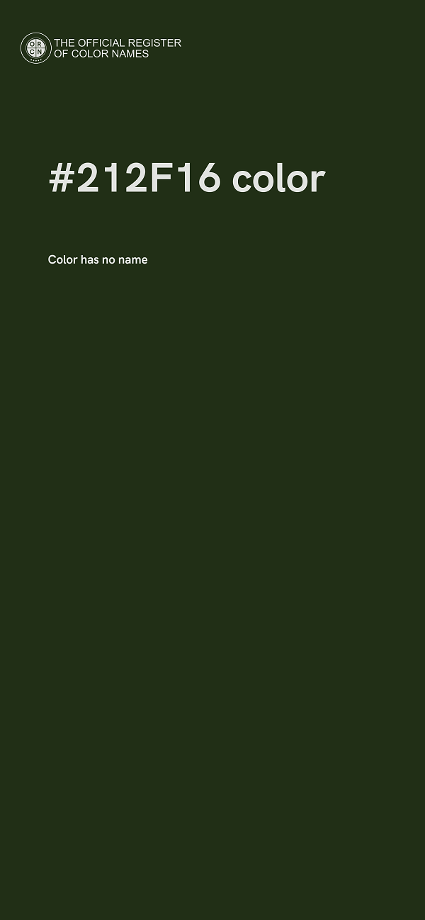 #212F16 color image