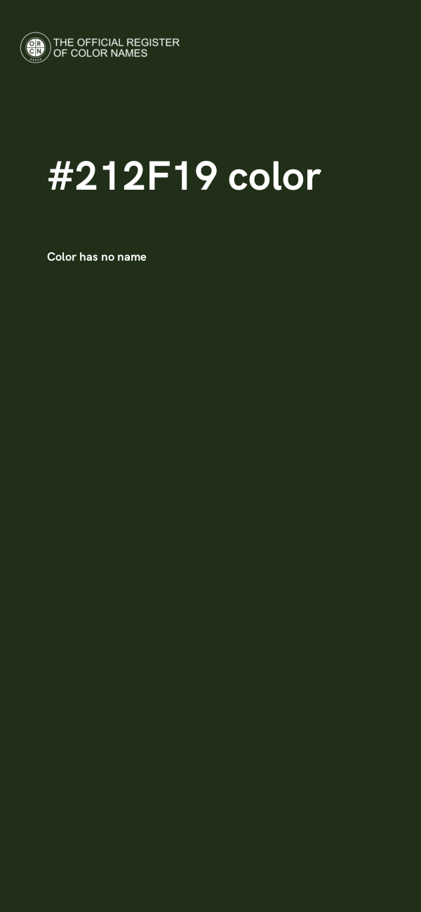 #212F19 color image