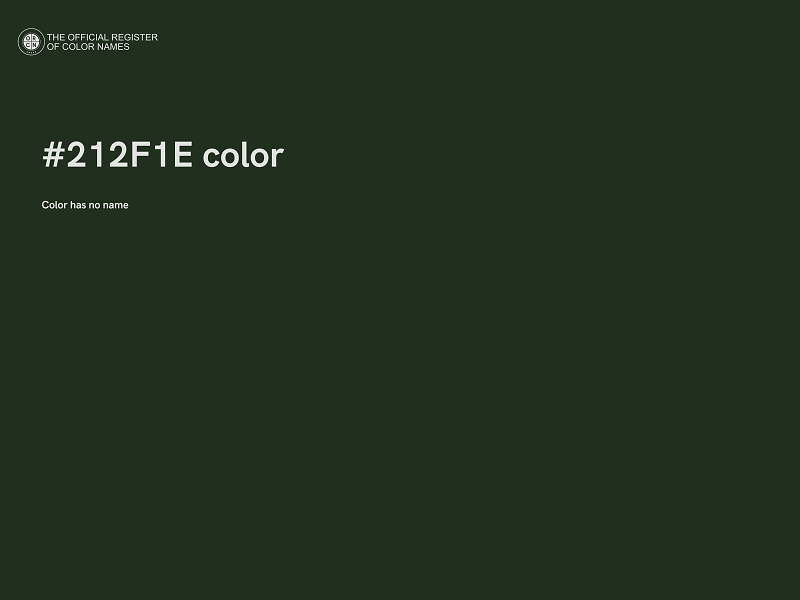 #212F1E color image