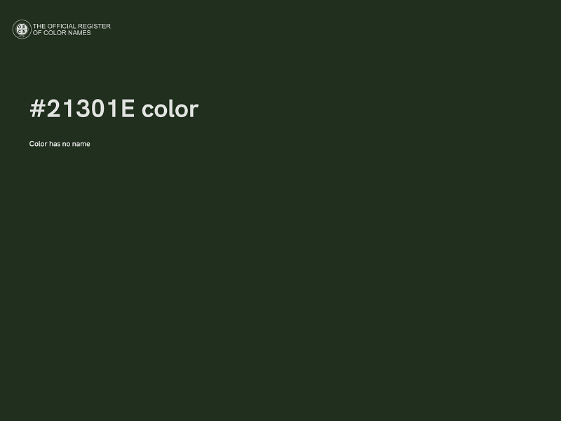 #21301E color image