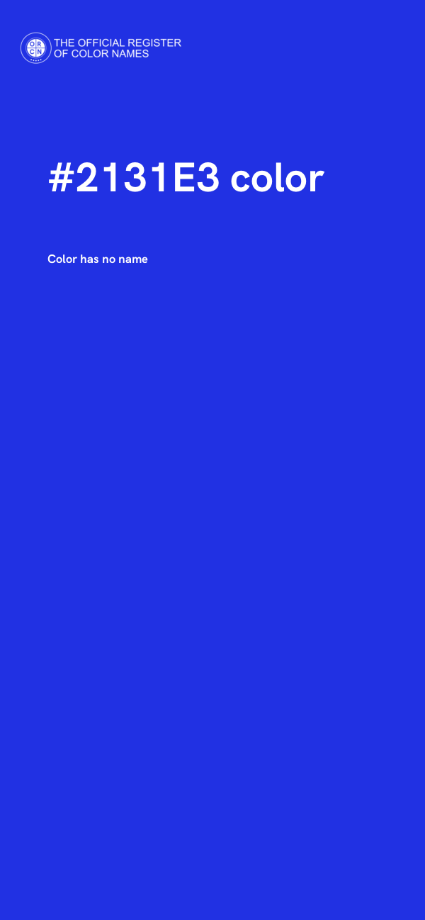 #2131E3 color image