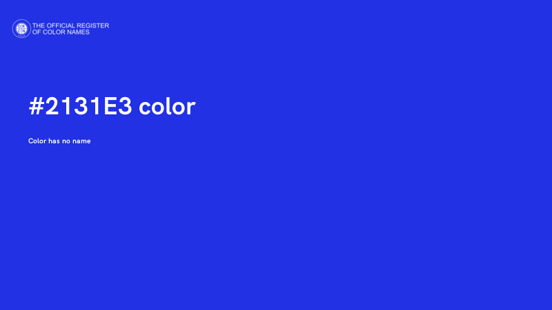 #2131E3 color image
