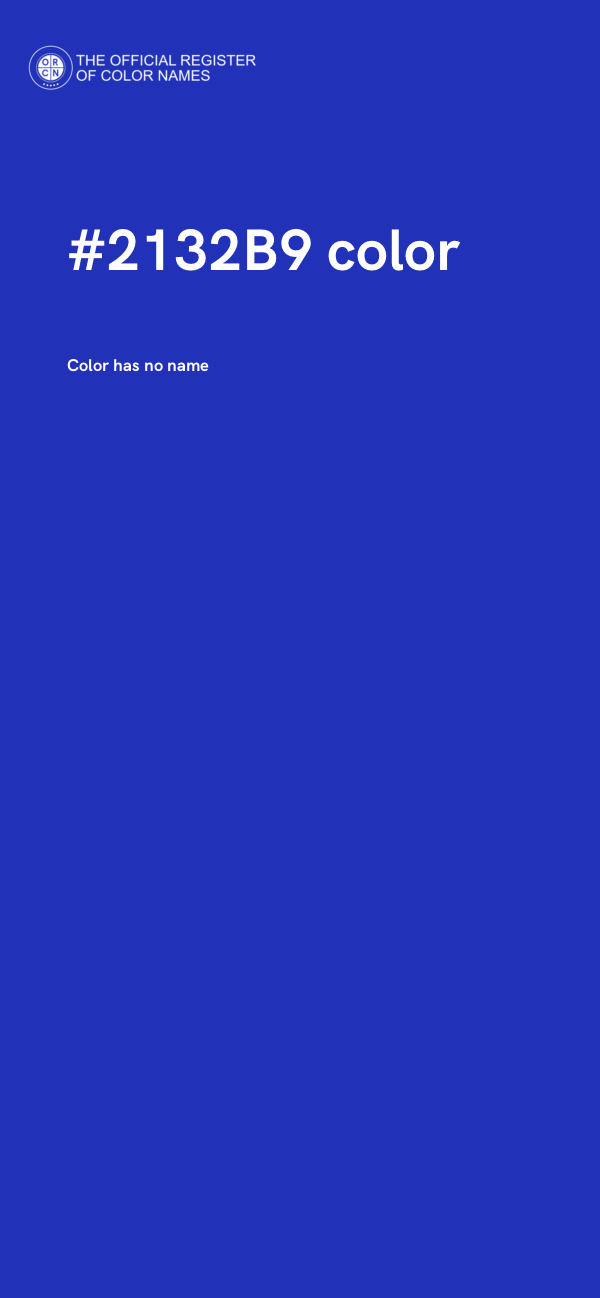 #2132B9 color image