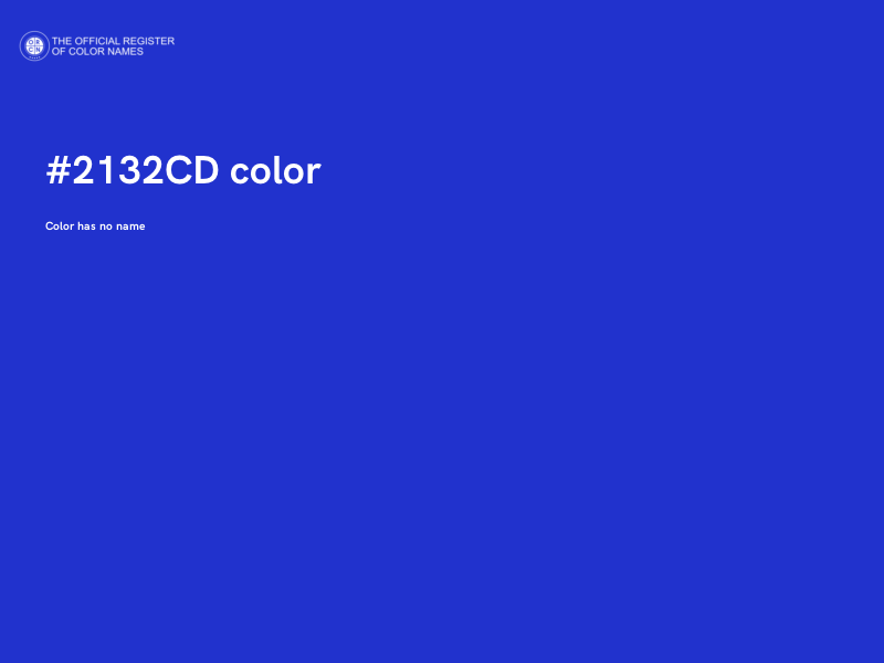 #2132CD color image