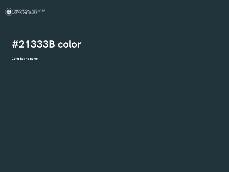 #21333B color image
