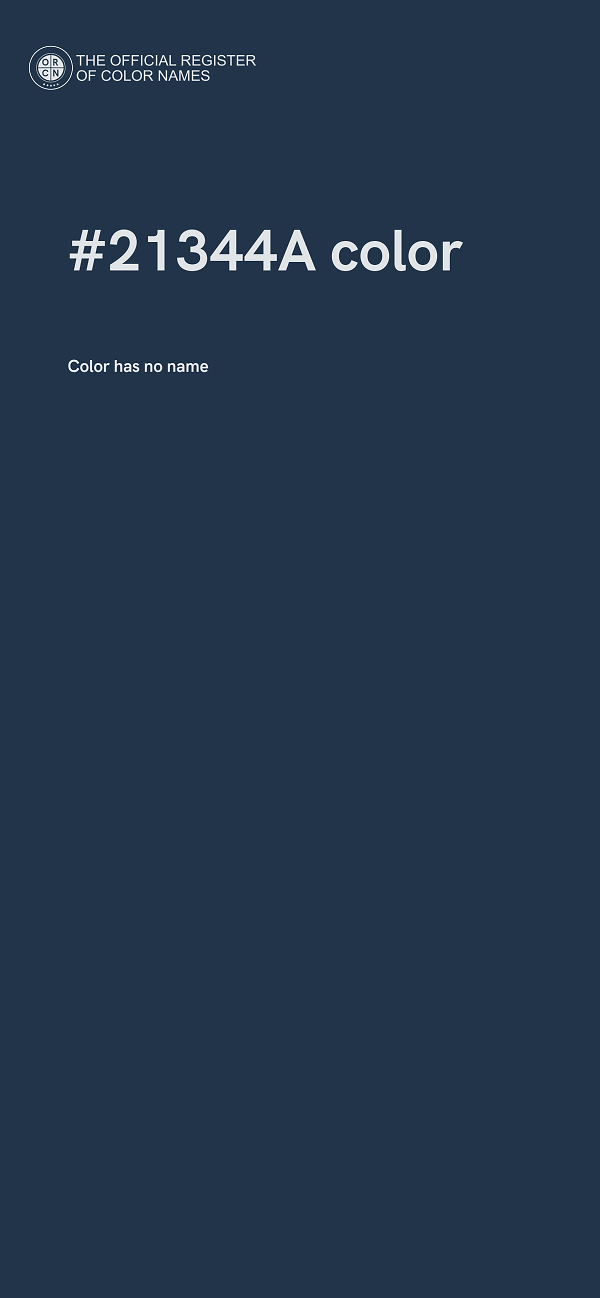 #21344A color image