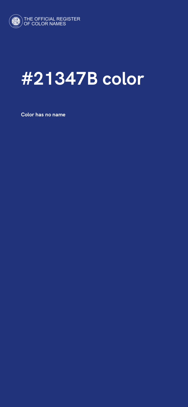 #21347B color image