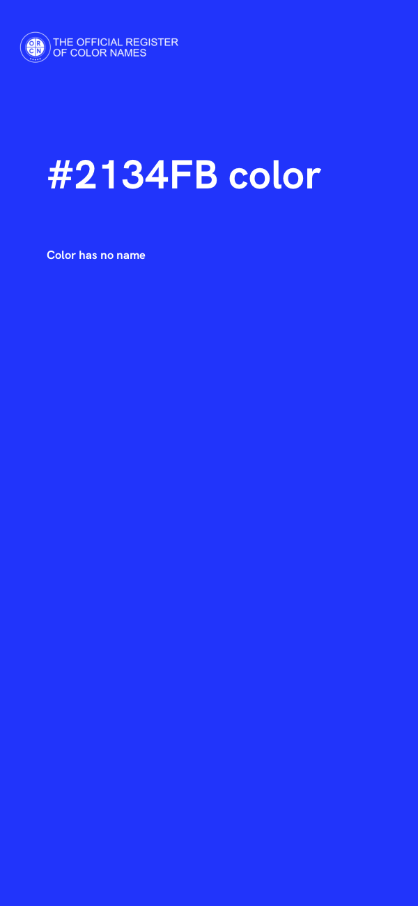 #2134FB color image