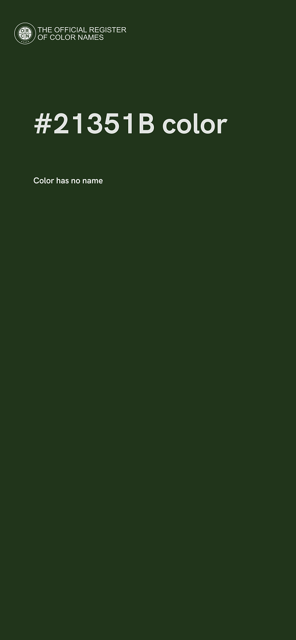 #21351B color image