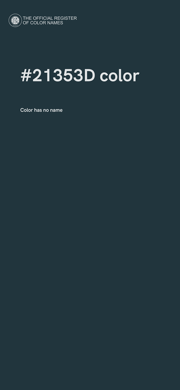 #21353D color image