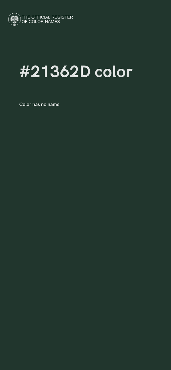 #21362D color image