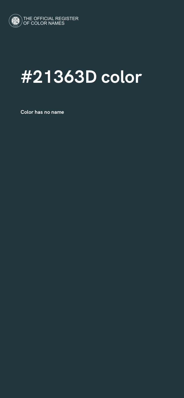 #21363D color image