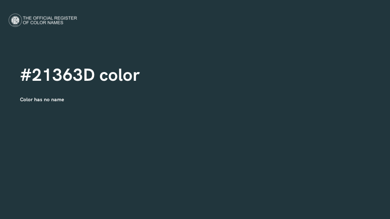 #21363D color image