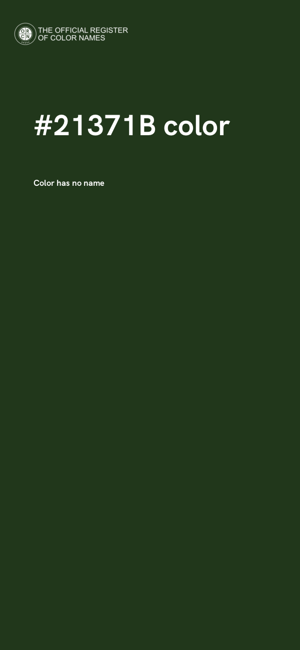 #21371B color image