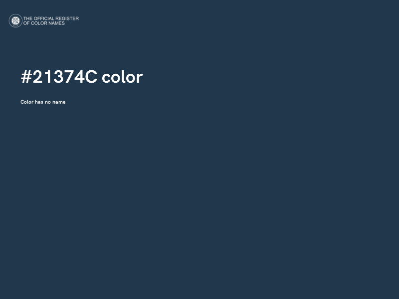 #21374C color image