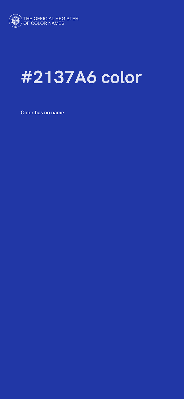 #2137A6 color image