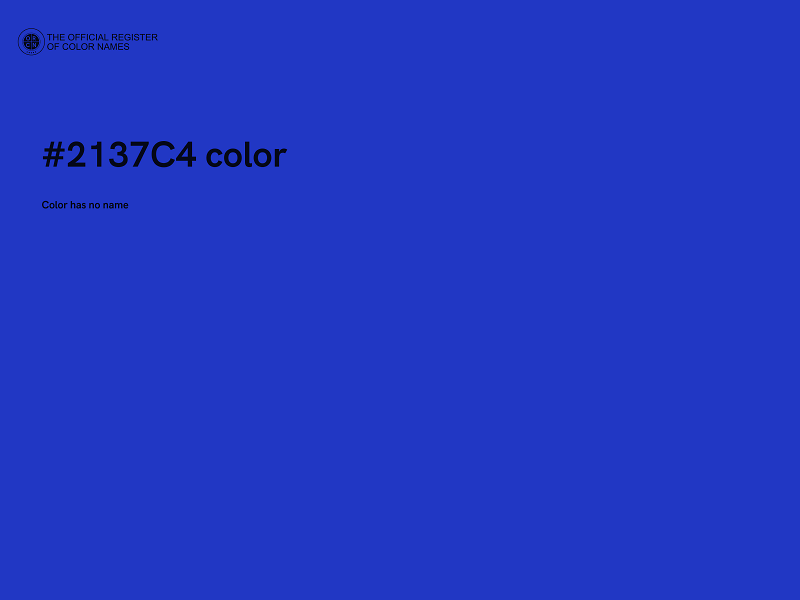 #2137C4 color image