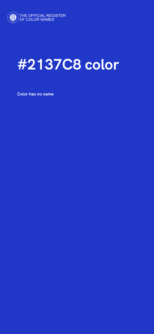 #2137C8 color image