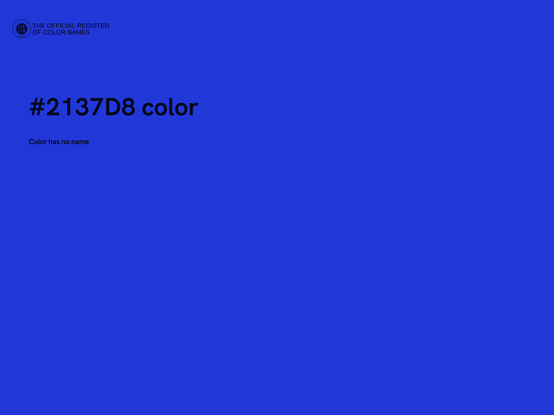 #2137D8 color image