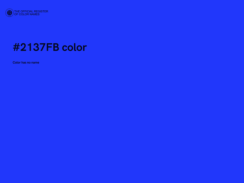#2137FB color image