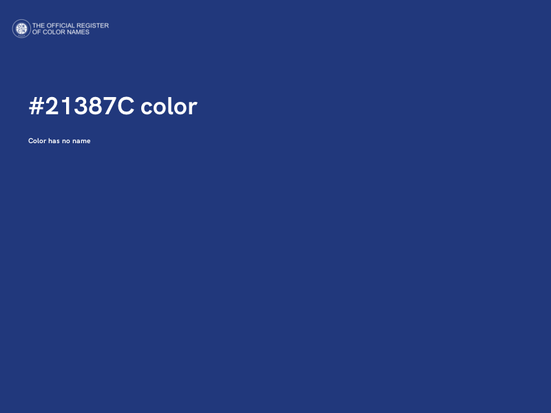 #21387C color image