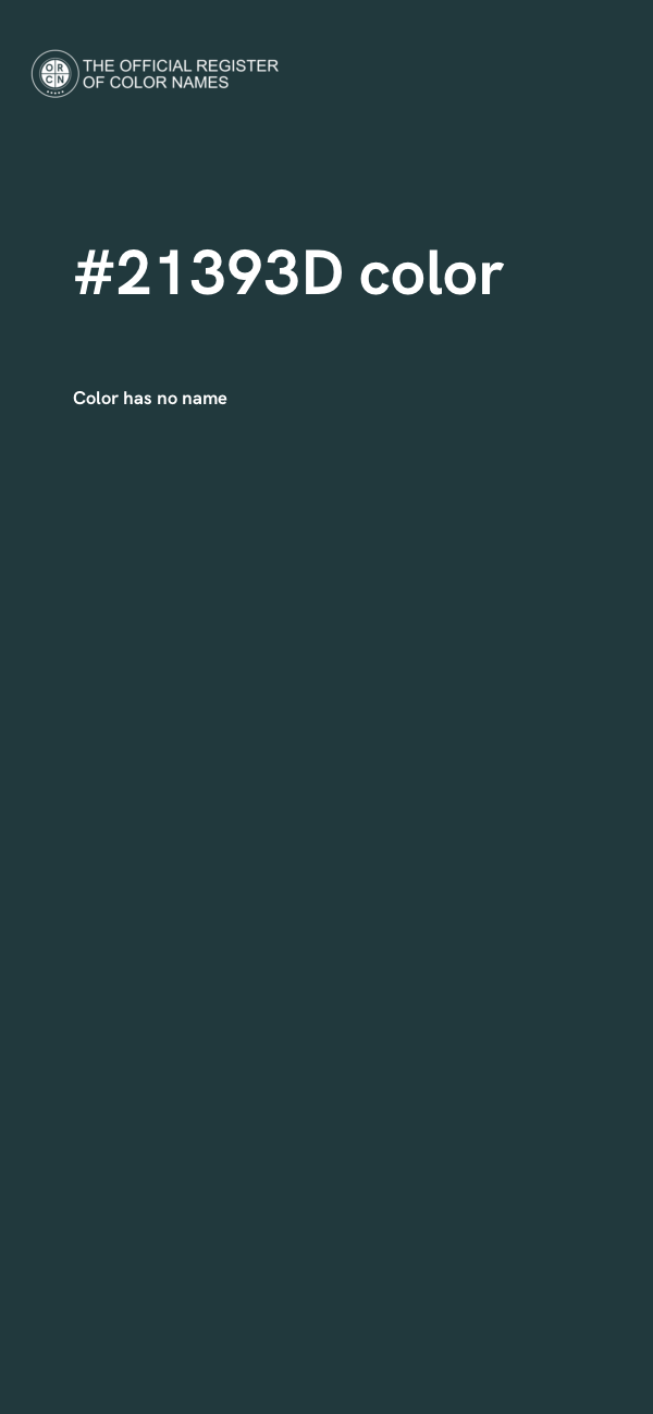 #21393D color image
