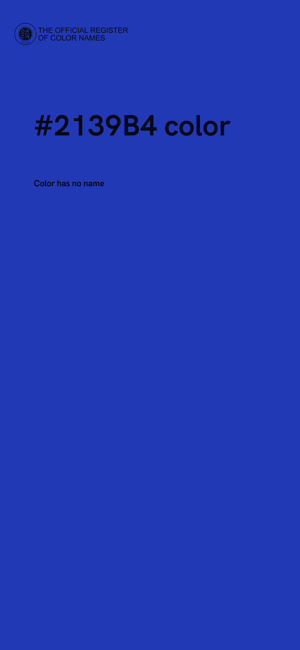 #2139B4 color image