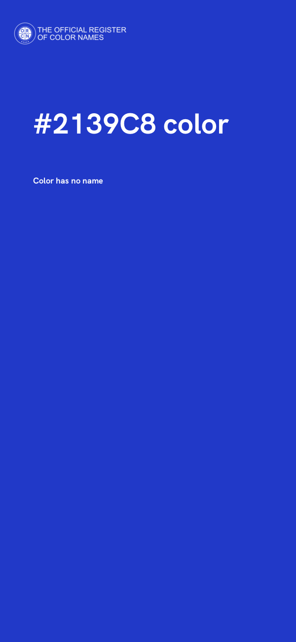 #2139C8 color image