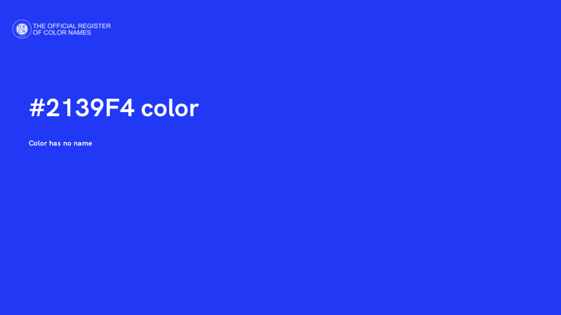 #2139F4 color image
