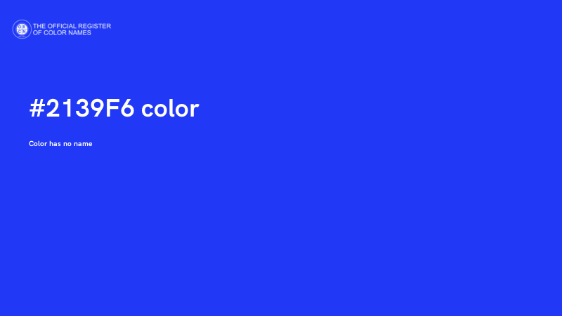 #2139F6 color image