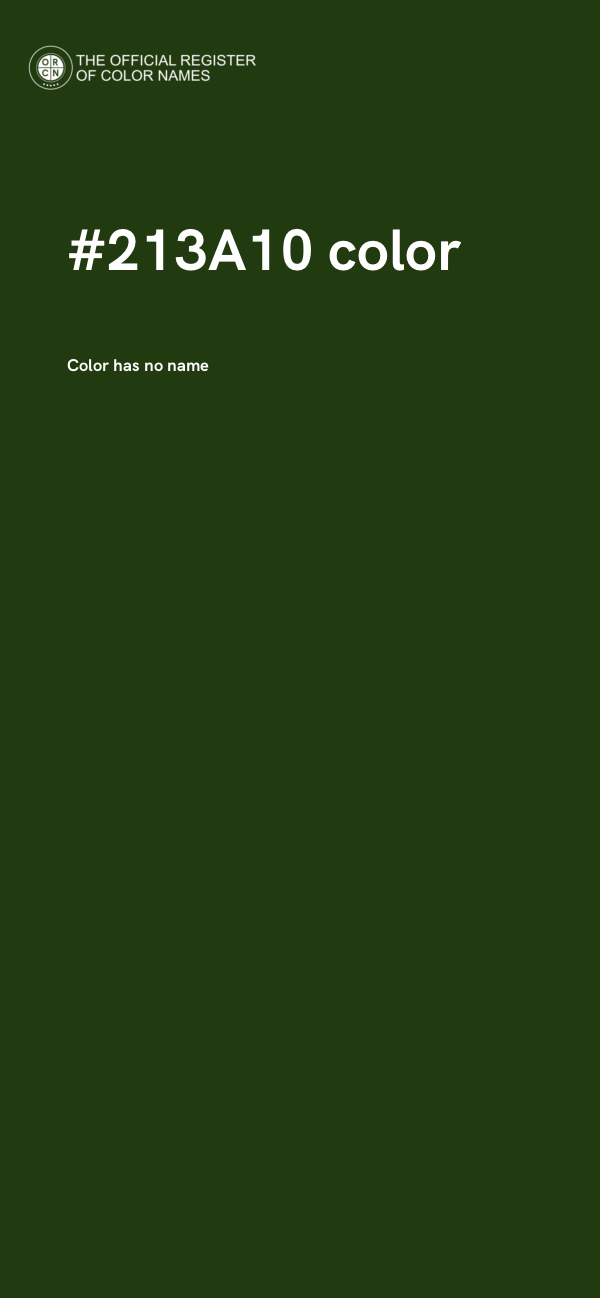 #213A10 color image