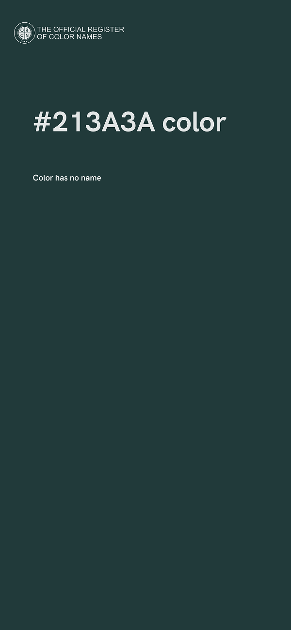 #213A3A color image