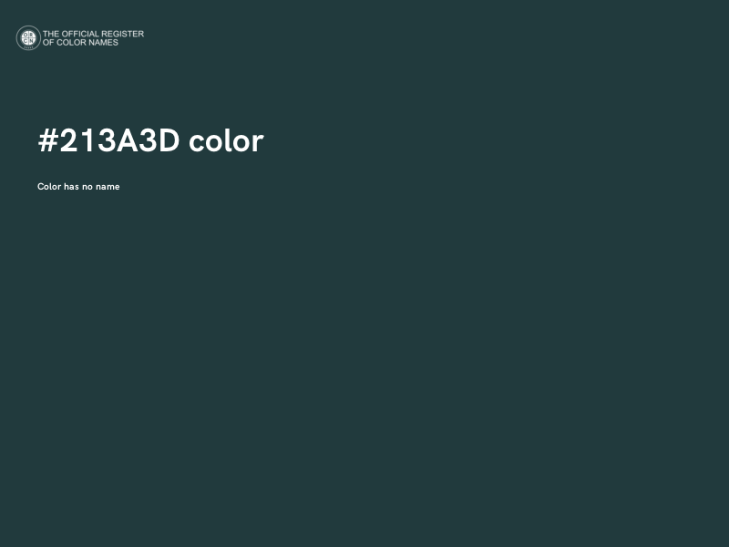 #213A3D color image