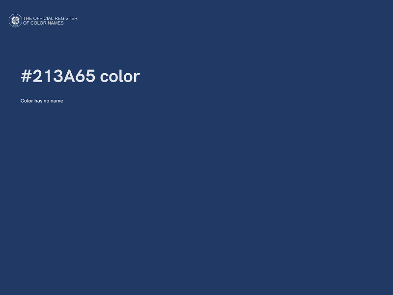 #213A65 color image