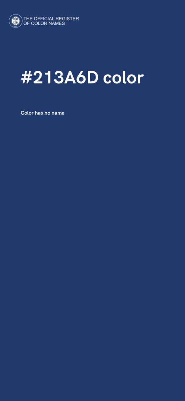 #213A6D color image