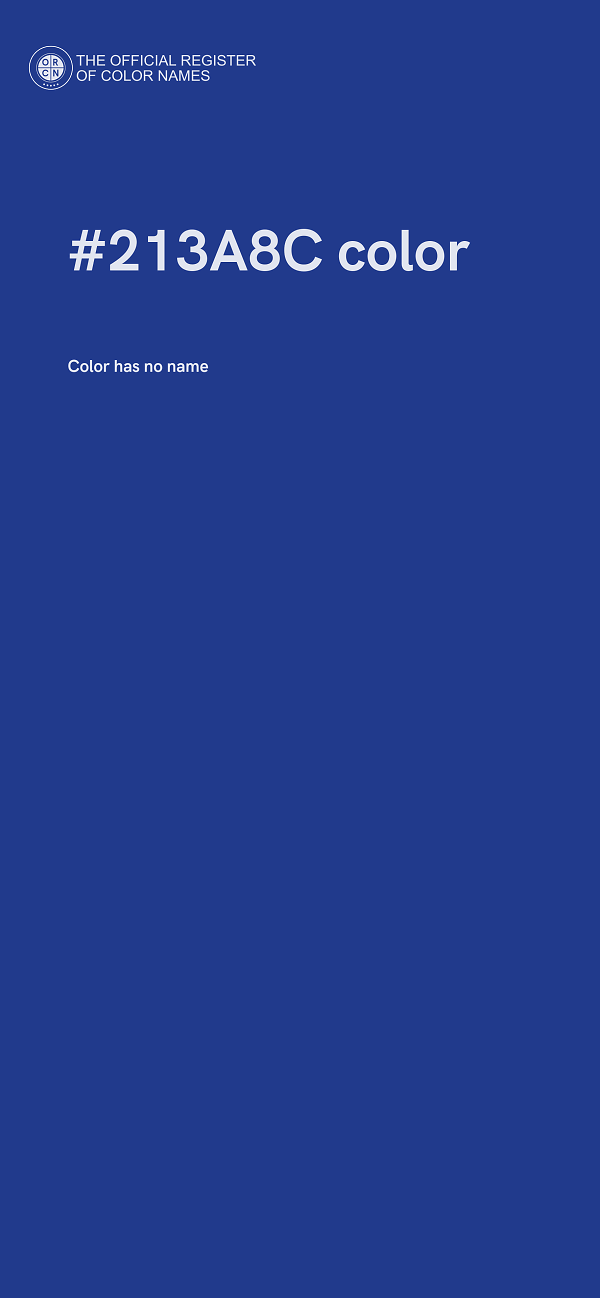 #213A8C color image
