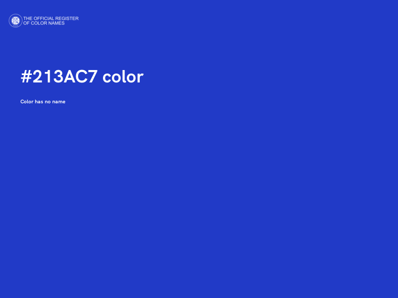 #213AC7 color image