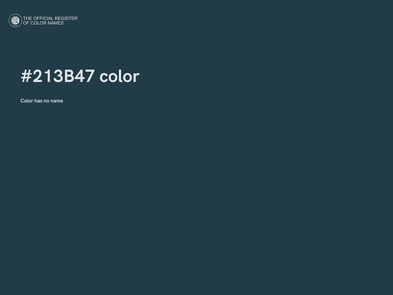 #213B47 color image