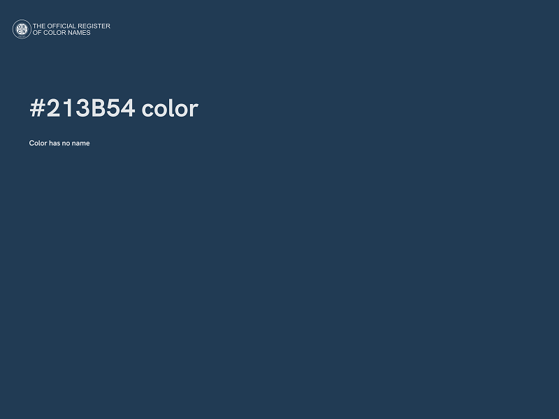 #213B54 color image