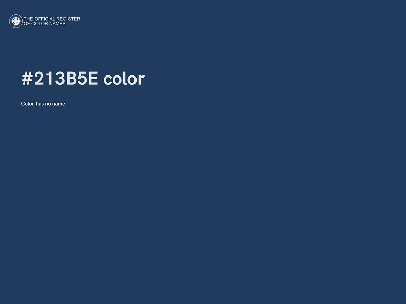 #213B5E color image