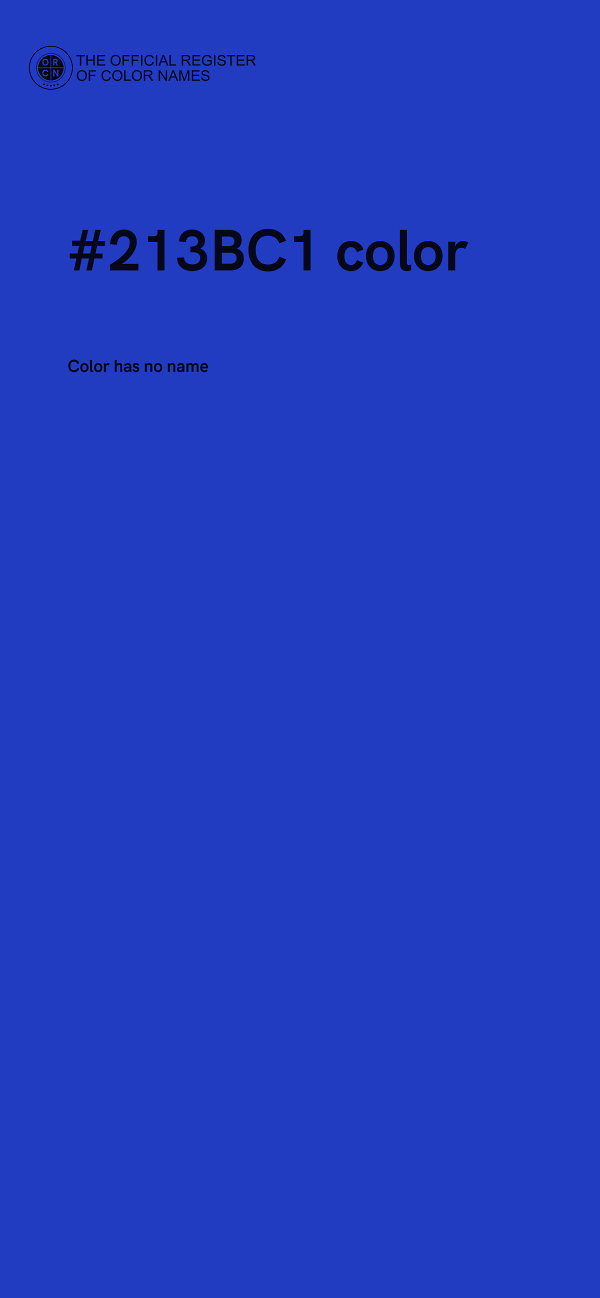 #213BC1 color image