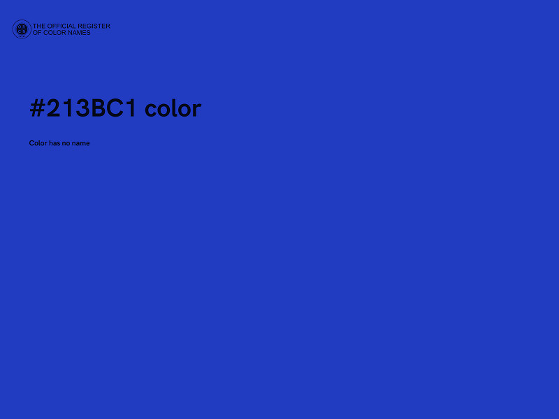 #213BC1 color image