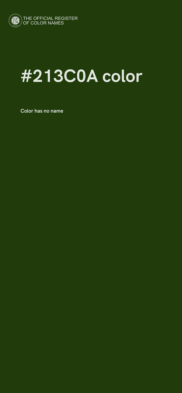 #213C0A color image