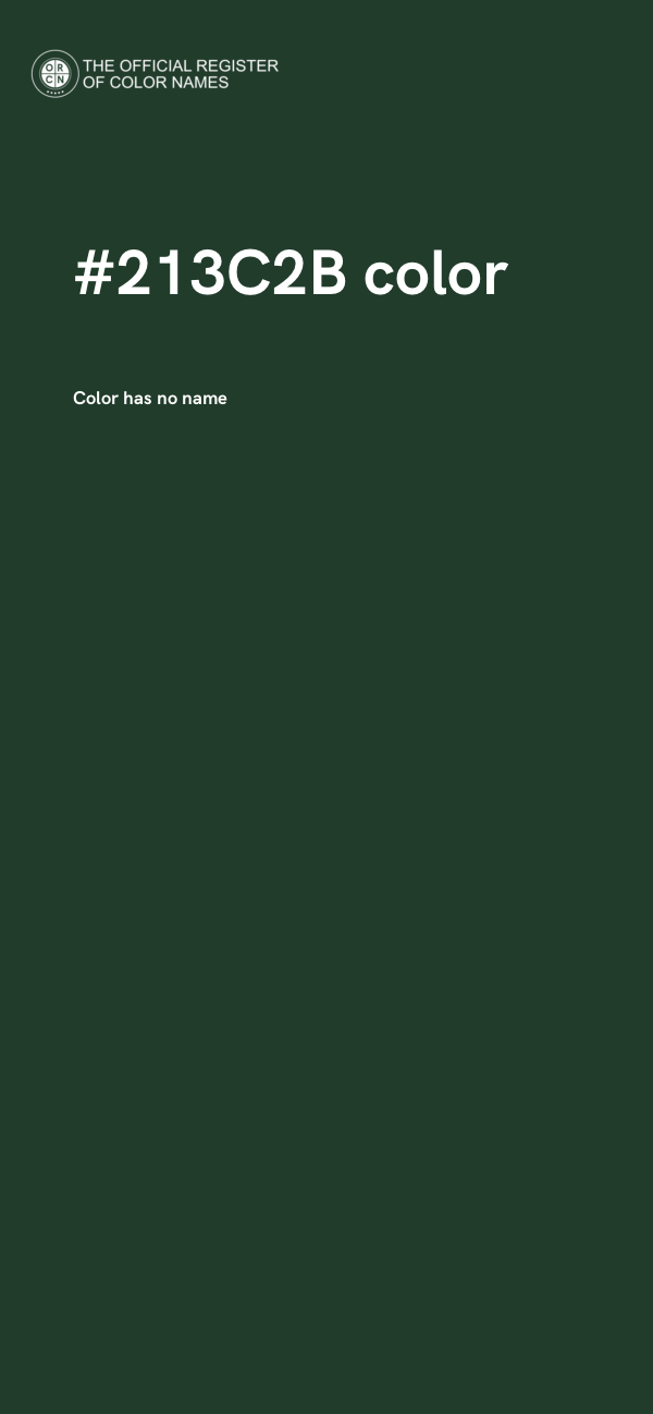 #213C2B color image