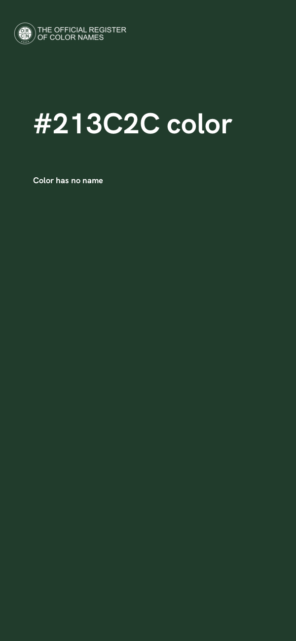 #213C2C color image