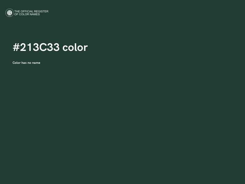 #213C33 color image