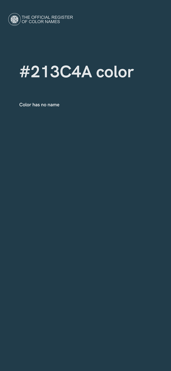 #213C4A color image
