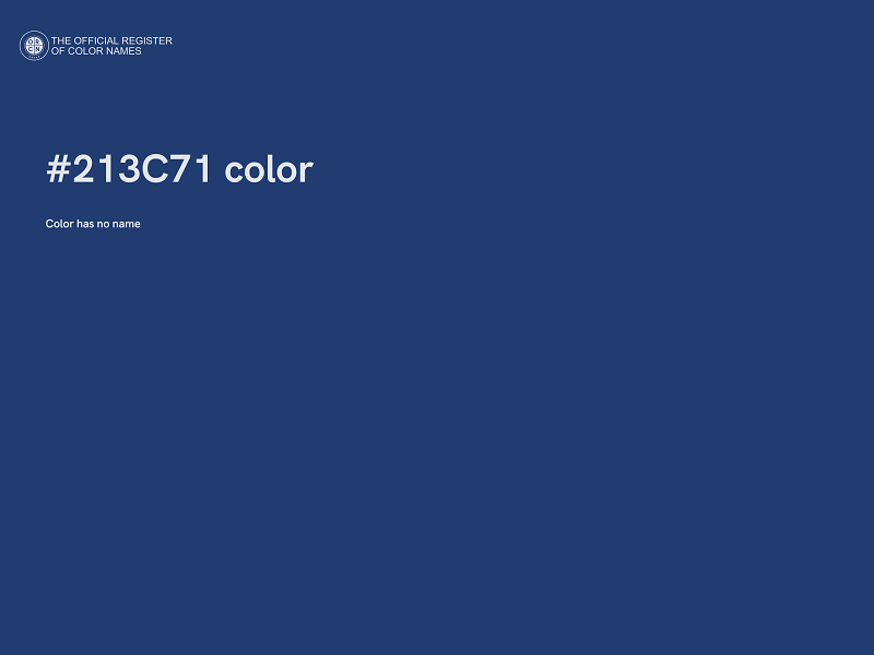 #213C71 color image