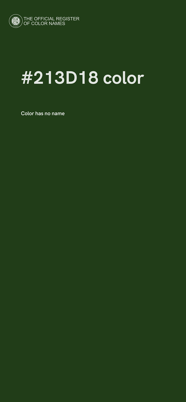#213D18 color image